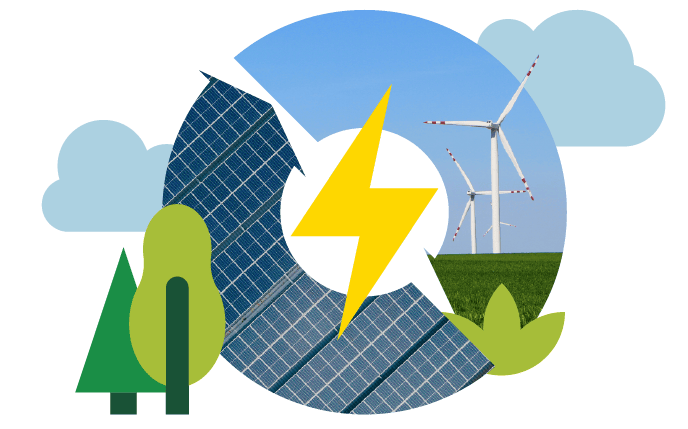 Commitment to Green Energy illustration